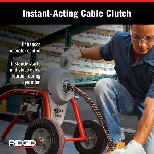 RIDGID 23717 K-1500B Sectional Drain Cleaner