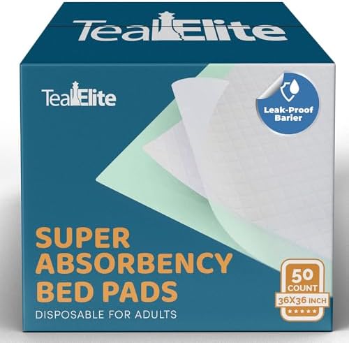 Teal Elite Chucks Pads for Adults 50 Count Extra Large