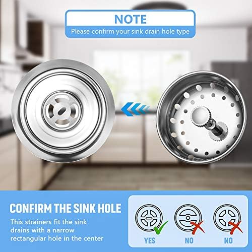 Mudder 3 Pcs Universal Sink Drain Strainer Set