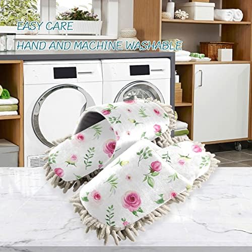 DOMIKING Mopping Slippers for Women and Men