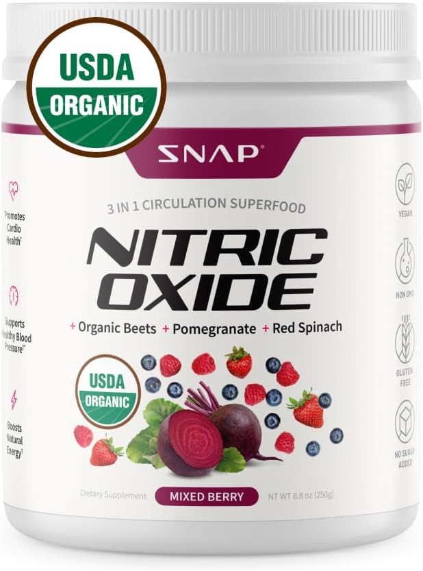Snap Supplements Organic Beet Root Powder 250g Mixed Berry