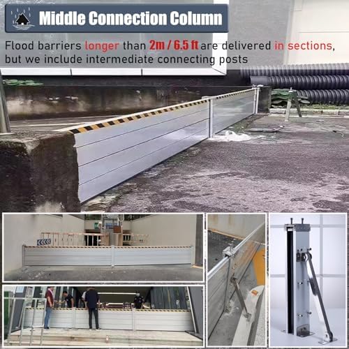 High Flood Control Baffle Underpass Entry Protection Barrier 31 High