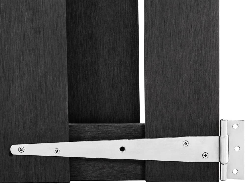 vidaXL WPC Gray Garden Gate Hardware