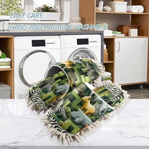 Zhirexin Mop Slippers Comfortable Microfiber Cleaning Shoes