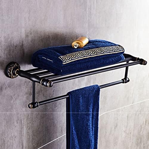 ANNBKA Black Gold Foldable Towel Bar