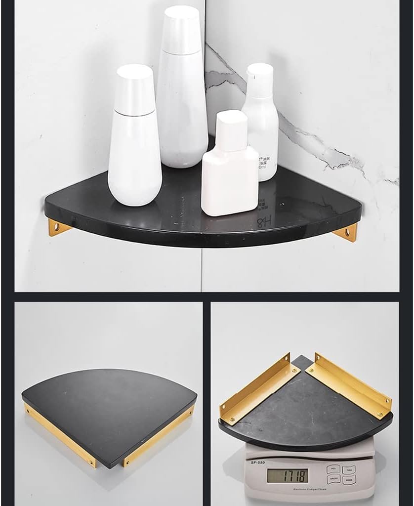 ANNBKA Bathroom Hardware Set with Marble Brass Towel Bar and All Copper Tripod