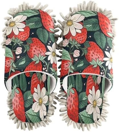 Zhirexin Strawberry Flower Cleaning Slippers 1