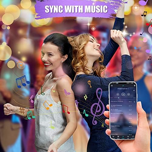 KEELIXIN Bluetooth Music Sync LED Strip Lights for Bedroom 1
