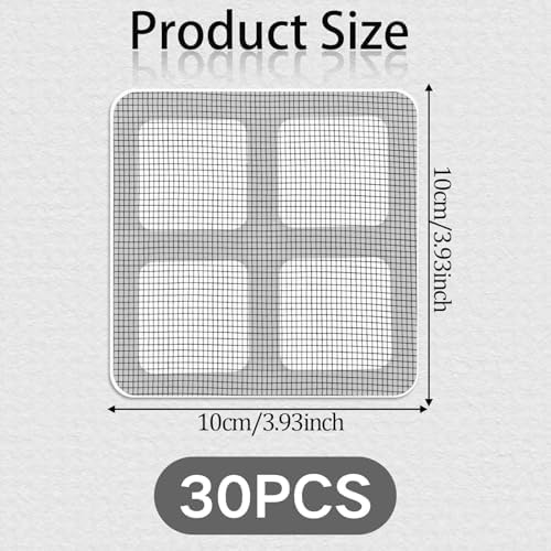30PCS Jorakie Square Hair Catcher for Bath Kitchen