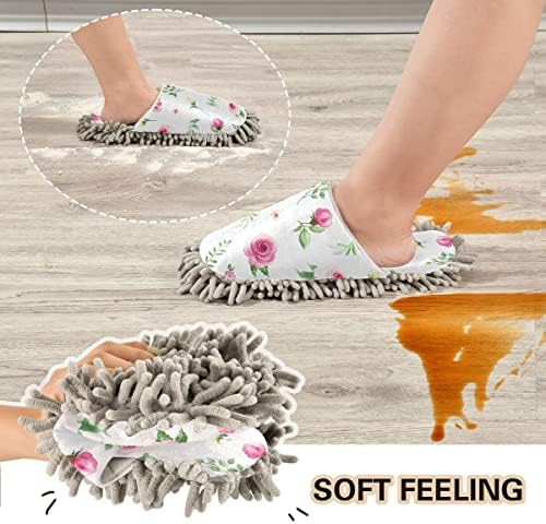 DOMIKING Mopping Slippers for Women and Men