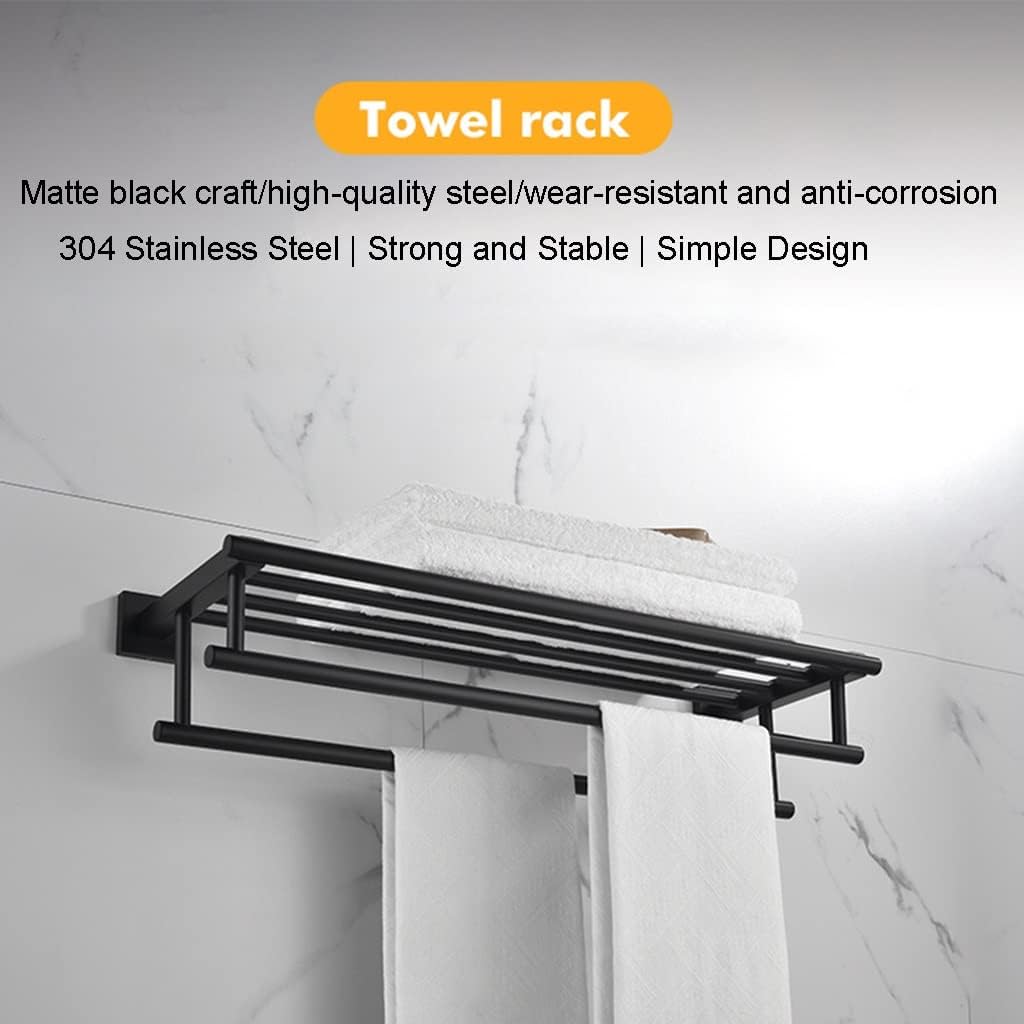 ANNBKA 304 Stainless Steel Towel Shelf Wall Mounted