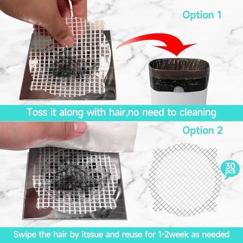 30 Pack Disposable Hair Catcher for Drains and Sinks