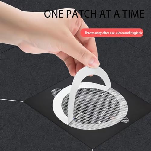 Hair Drain Stickers - Waterproof Adhesive Hair Catcher for Bathroom and Laundry
