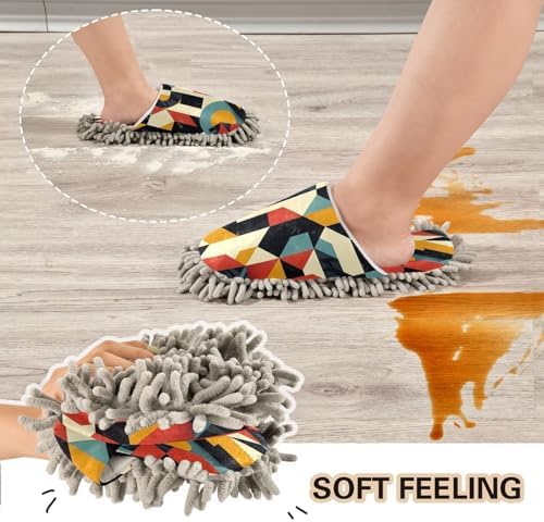 Zhirexin Colorful Lattice Kitchen Cleaning Slippers 1