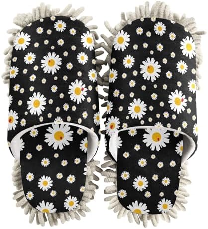 Sinestour Ditsy Floral Microfiber Mop Slippers