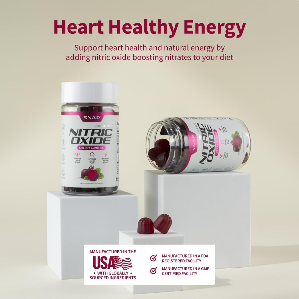 Snap Supplements Nitric Oxide Beet Root Gummies - 180 Count