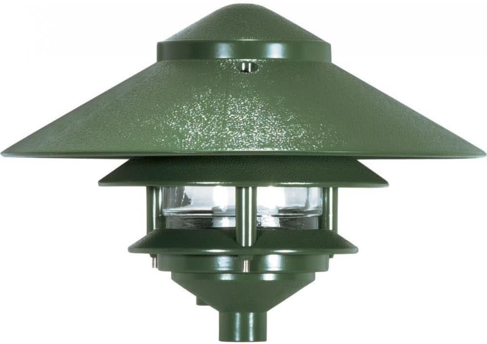 Nuvo One Light Outdoor 2 Louver Path Light Green