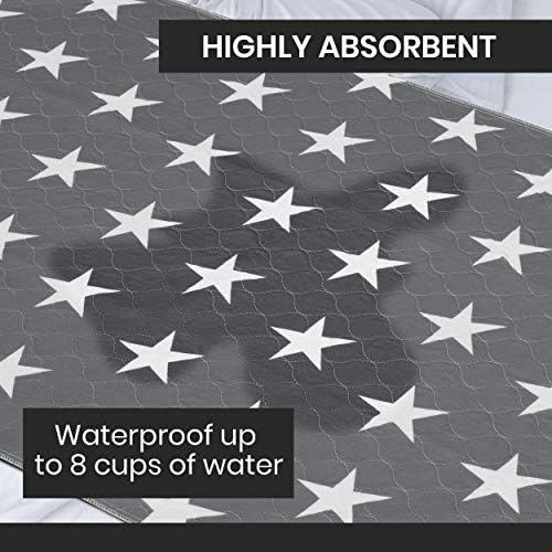 Neuma Design Reusable Bed Pads - 52x34 Waterproof Durable 2 Pack