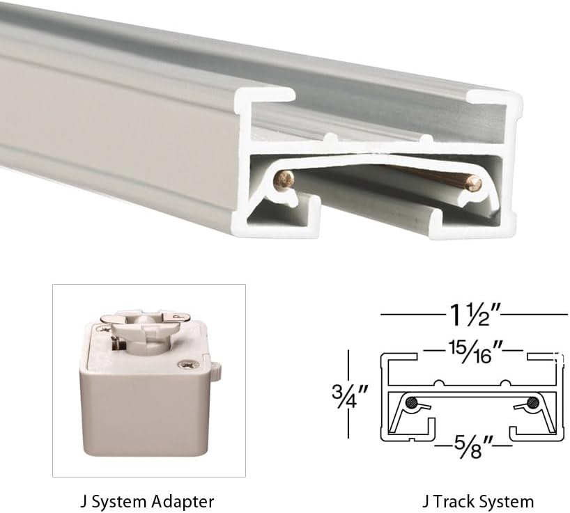 WAC Lighting JI-WT J Track I Connector White