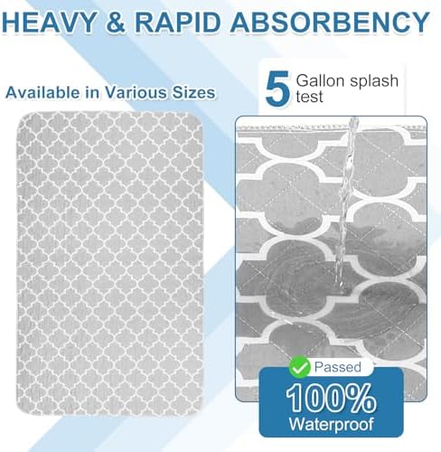 OUTCREATOR Washable Bed Pads 34 x 56 Pack of 2