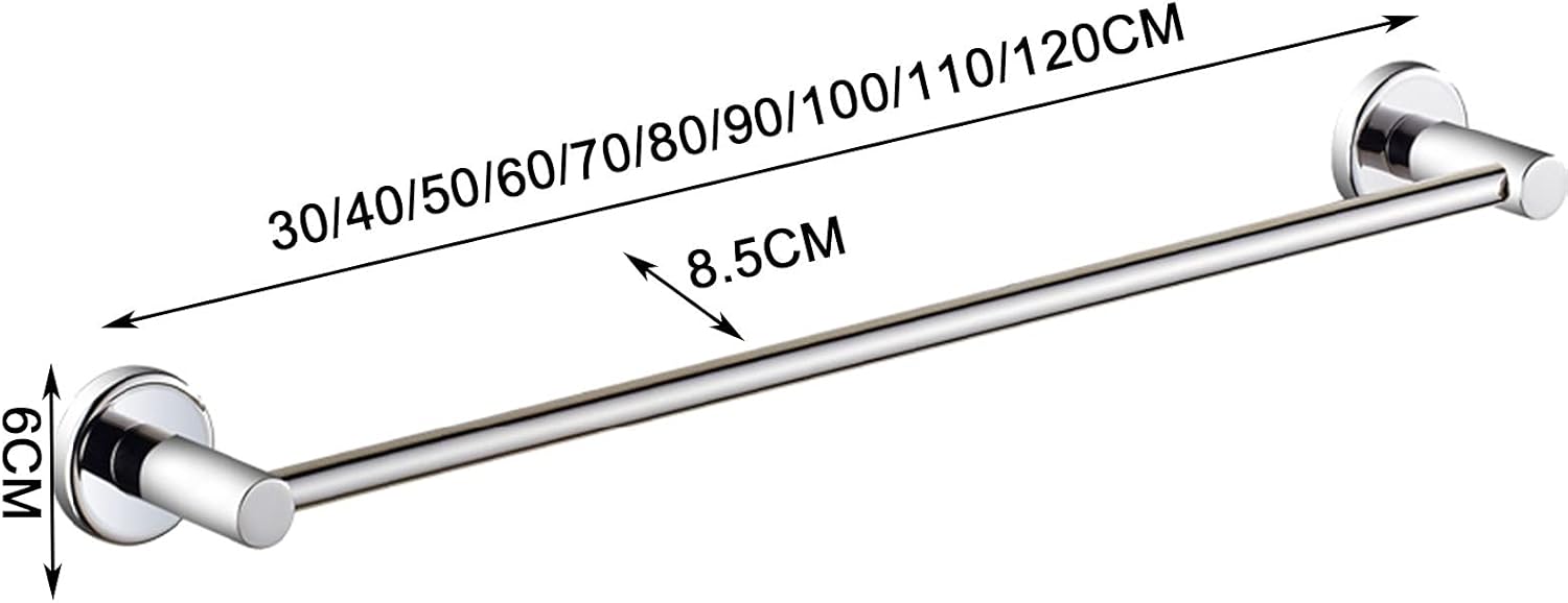 Stainless Steel Towel Rack with Silver Finish