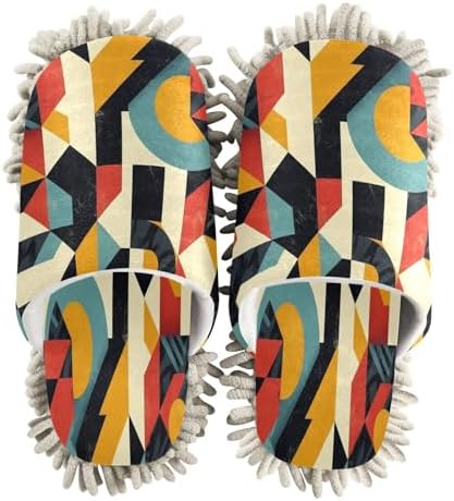 Zhirexin Colorful Lattice Kitchen Cleaning Slippers 1
