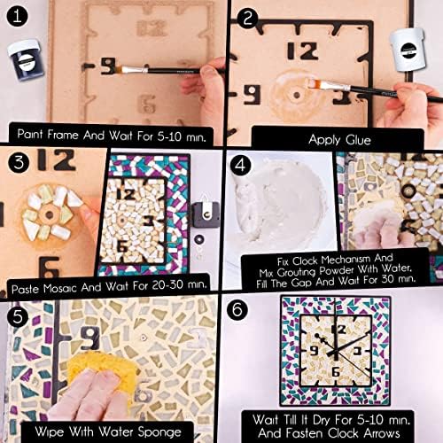 Mosaaro Glass Mosaic Tiles Kit Creative DIY Art for Adults and Teens