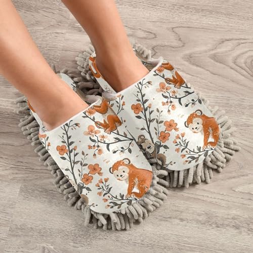 Zhirexin Cartoon Animal Kitchen Cleaning Slippers