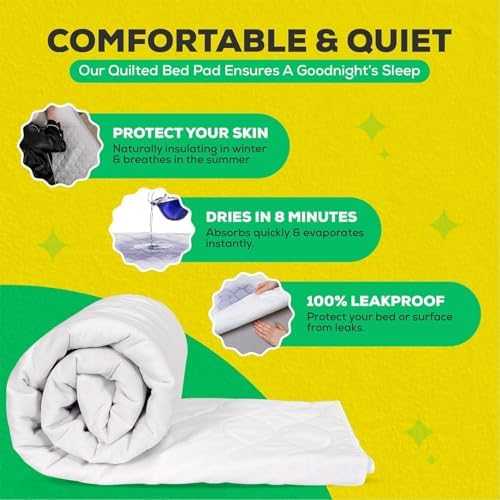 McLiberty Bed Pads Washable Waterproof Pack of 2 1