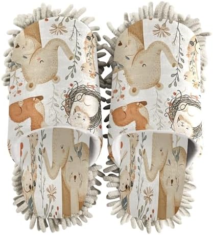 Zhirexin Cartoon Animal Cleaning Slippers