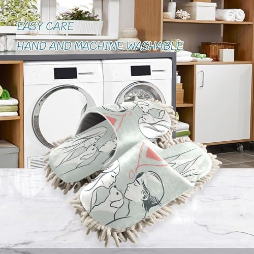 Zhirexin Comfortable Cleaning Mop Slippers for Men Women