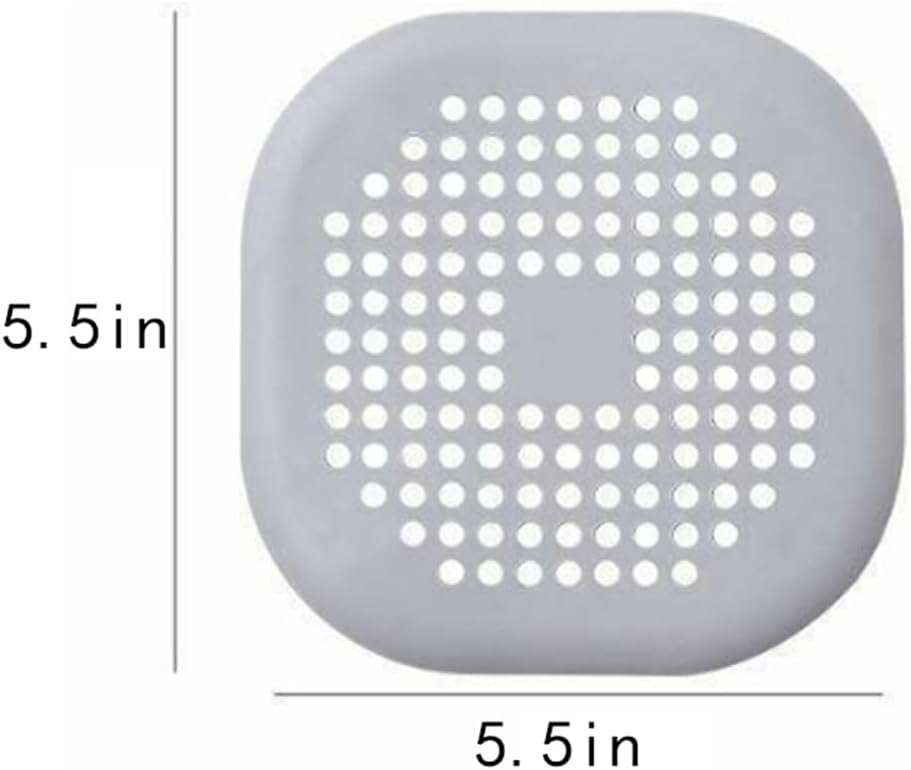 WELANGBN Square Hair Catcher with Suction Cup 2 Pack