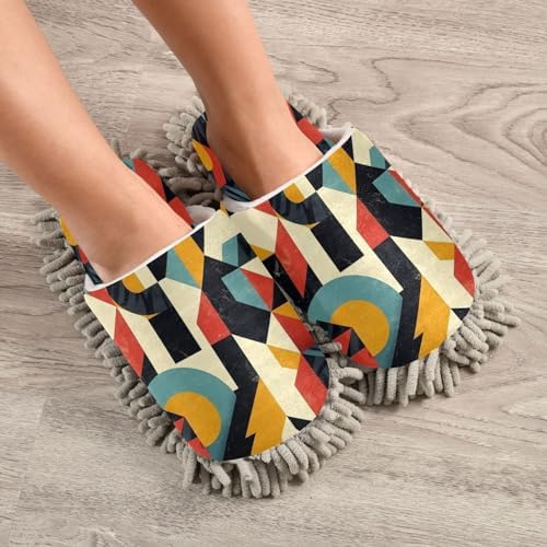 Zhirexin Colorful Lattice Kitchen Cleaning Slippers 1