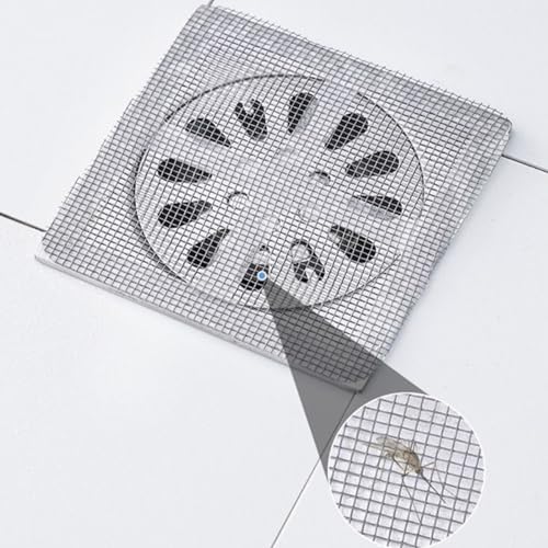 20PCS 4x4 Inch Shower Drain Hair Catcher Stickers Disposable Clogs Prevention