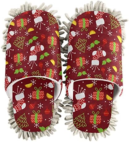 DOMIKING Mop House Slippers for Women Floor Cleaning Duster Shoes