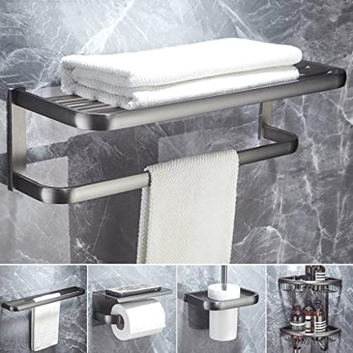 ANNBKA All Copper Grey Bathroom Hardware Set 1