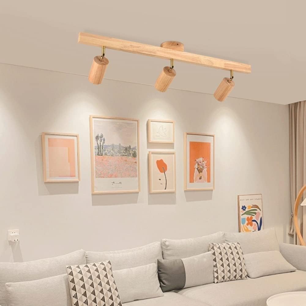 BTSOAR 360 Rotatable Wooden Ceiling Light Kit