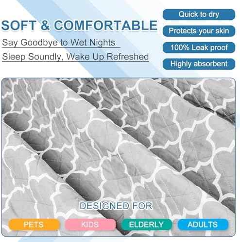 OUTCREATOR Washable Bed Pads 34 x 56 Pack of 2