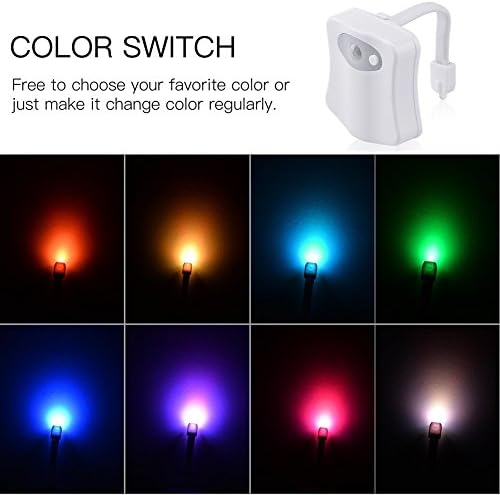 ZEZHOU Toilet Night Light 2 Pack Motion Sensor LED 1