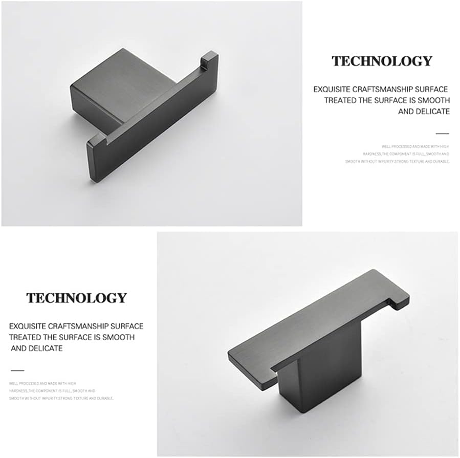 ANNBKA Gray Double Towel Bar Set for Bathroom