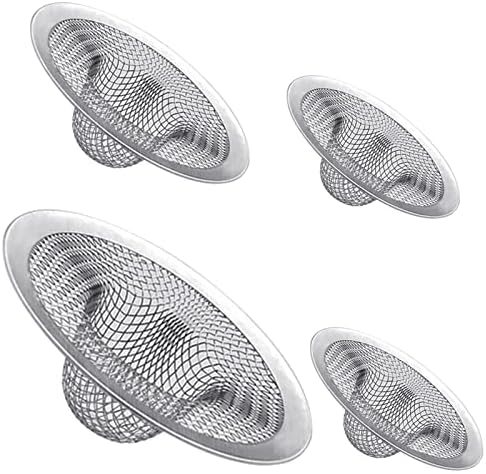 Maxware 4PCS Heavy Duty Stainless Steel Sink Strainer Set 1