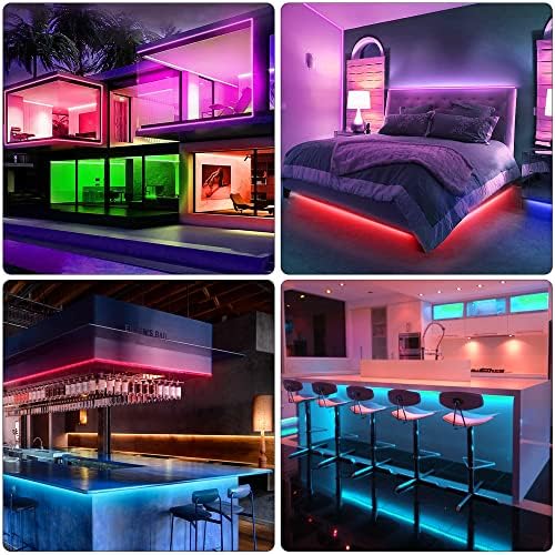 KEELIXIN Bluetooth Music Sync LED Strip Lights for Bedroom 1