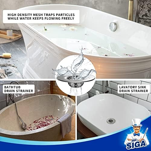 MRSIGA 3 Pack Stainless Steel Sink Strainers 1