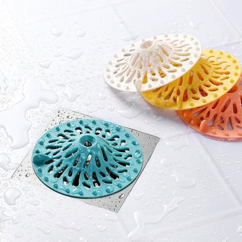 2pcs Hair Catcher Silicone Drain Stopper for Bathroom and Kitchen