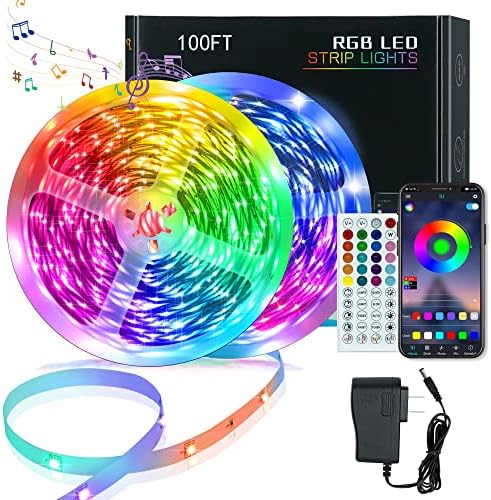 KEELIXIN Bluetooth Music Sync LED Strip Lights for Bedroom 1