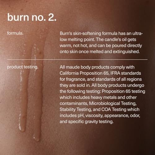 Maude Burn No 2 Massage Candle - Hydrating Skin-Softening 4 oz