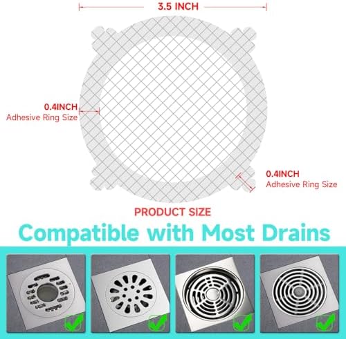 30 Pack Disposable Hair Catcher for Drains and Sinks