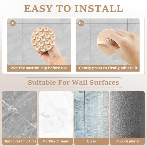 2pcs Wall Mount Suction Hair Collector for Bathroom 1