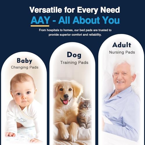 AAY Disposable Bed Pads 30X36 100pcs Tear-Resistant Incontinence Pads