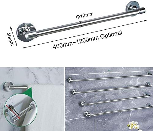 Stainless Steel Wall Mounted Towel Bar with 17 Sizes Options
